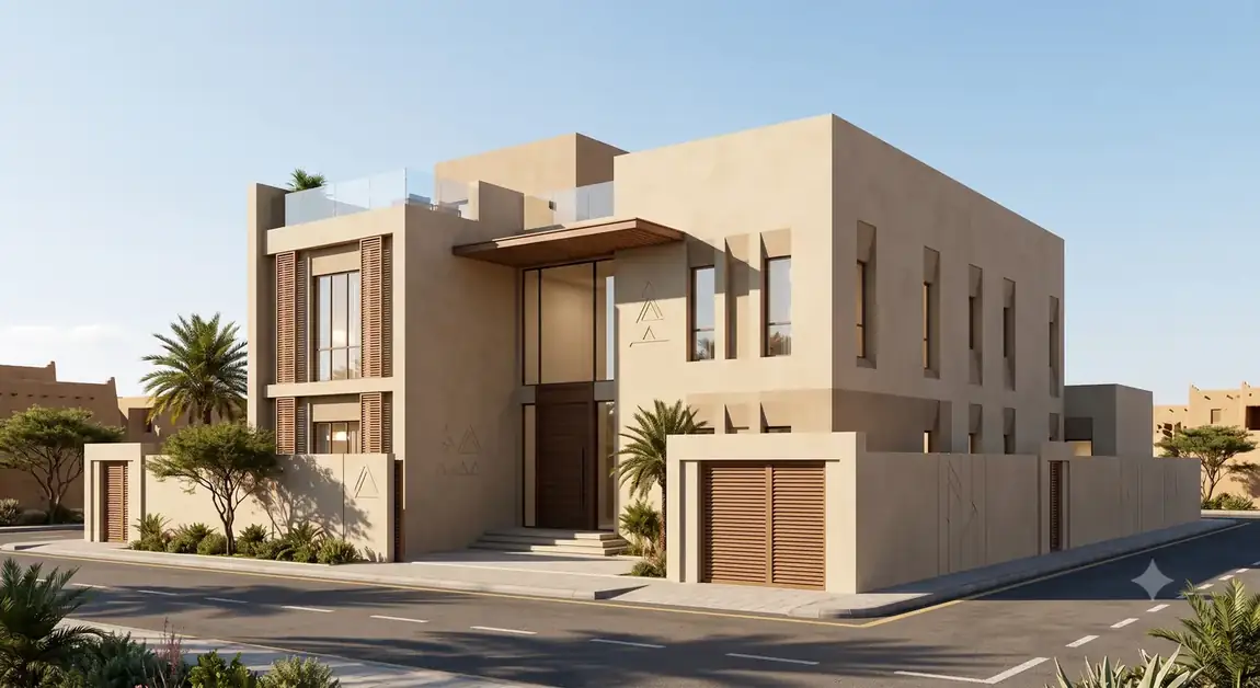 Render of a Najdi residential scheme