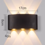 Modern Plastic Wall Light – Model 1012 | Multi-Beam LED Sconce for Stylish Indoor & Outdoor Lighting