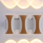 Modern Plastic Wall Light 1021 - Elegant LED Indoor & Outdoor Sconce