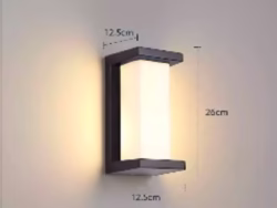 Modern Plastic Wall Light 1025 - Stylish LED Outdoor & Indoor Sconce