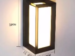 Modern Plastic Wall Light 1026 - Elegant LED Outdoor & Indoor Sconce