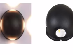 Modern Plastic Wall Light – Model 1033 | Multi-Directional LED Sconce with Motion Sensor for Indoor & Outdoor Use