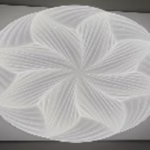 Luxury LED Ceiling Light 1046 - 3-Color Dimmable Flower Design | Modern Decorative Chandelier