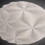 Luxury LED Ceiling Light 1049 - 3-Color Dimmable Floral Crystal Design | Modern Decorative Chandelier