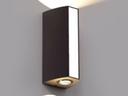 Modern Plastic Wall Light – Model 1071 | Dual-Beam LED Sconce with Downlight for Indoor & Outdoor Use