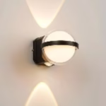 Modern Aluminum Wall Light 1100 - Stylish Globe LED Indoor & Outdoor Sconce