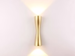 Modern Aluminum Wall Light 1108 - Elegant Gold LED Indoor & Outdoor Sconce
