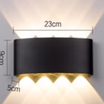 Modern Aluminum Wall Light – Model 1137 | Multi-Beam LED Sconce for Indoor & Outdoor Accent Lighting