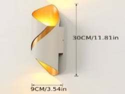 Modern Aluminum Wall Light 1139 - Spiral LED Indoor & Outdoor Sconce