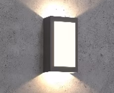 Aluminum Wall Light 1204 – Modern Rectangular Up & Down Wall Sconce