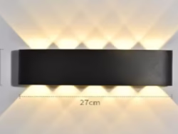 Modern Plastic Wall Light – Model 1216 | Multi-Beam LED Wall Sconce for Stylish Indoor & Outdoor Accent Lighting