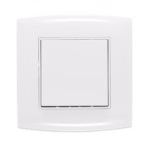ALF 10A 1-Gang 2-Way Wide Rocker Switch (7×7 cm) – High-Quality Electrical Wall Switch – ABW102
