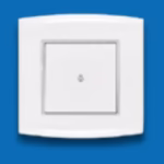 10A Bell Switch – 1-Gang Wide Rocker (7x7 cm) – High-Quality Doorbell Push Button