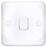 MIRA Single Gang Two-Way Switch - High-Quality Plastic - 7x7 cm - Model MB102-G2