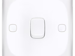 MIRA Single Gang Two-Way Switch - High-Quality Plastic - 7x7 cm - Model MB102-G2
