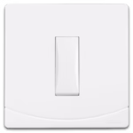 SIDRA Two-Way Switch - Single Gang - 10A - High-Quality Plastic - 7x7 cm - Model SB102