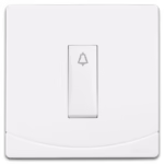 SIDRA Bell Push Switch - Single Gang - High-Quality Plastic - 7x7 cm - 10A - Model SB103