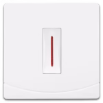 SIDRA Double Pole Switch with LED Indicator - High-Quality Plastic - 7x7 cm - 20A - Model SB104