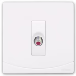 SIDRA Angular Satellite Socket - High-Quality Plastic - 7x7 cm - Model SB110
