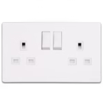 Sidra 13A Double Pole Switched Socket - Double Gang 7x14 cm - Model SN13 - High-Quality & Durable