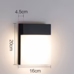 Modern LED Wall Sconce - SMD 20W - Model F666 - Image 2