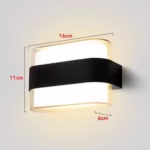 ⁦ابليك جداري LED عصري - 4912P SMD 12W - إضاءة أنيقة وموفرة للطاقة للاستخدام الداخلي والخارجي⁩ - الصورة ⁦3⁩